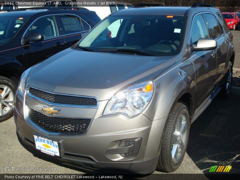 Graystone Metallic / Jet Black 2012 Chevrolet Equinox LT AWD