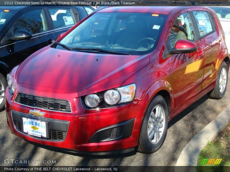 Crystal Red Tintcoat / Jet Black/Dark Titanium 2012 Chevrolet Sonic LS Hatch