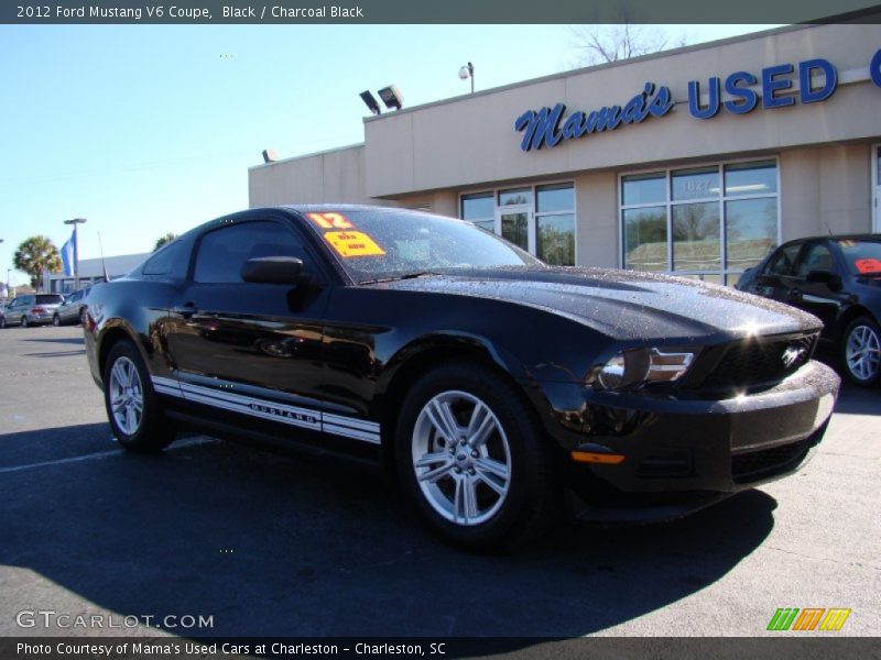 Black / Charcoal Black 2012 Ford Mustang V6 Coupe