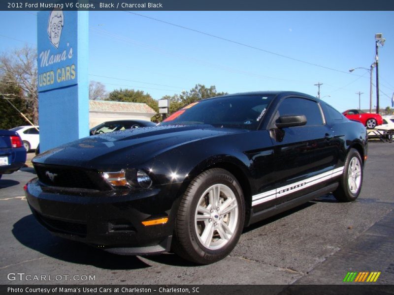 Black / Charcoal Black 2012 Ford Mustang V6 Coupe