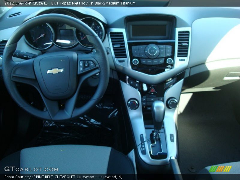 Blue Topaz Metallic / Jet Black/Medium Titanium 2012 Chevrolet Cruze LS