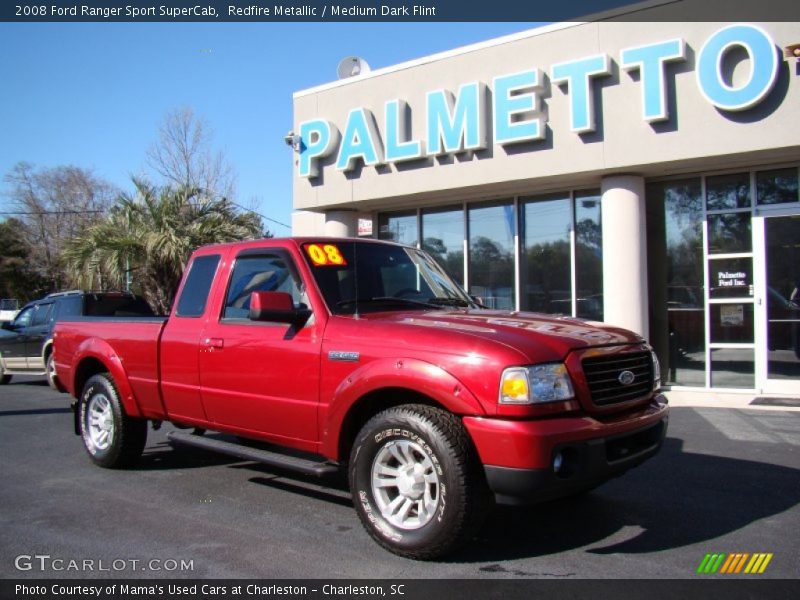 Redfire Metallic / Medium Dark Flint 2008 Ford Ranger Sport SuperCab
