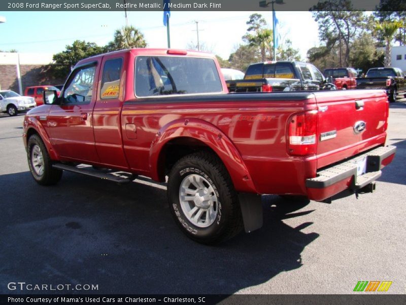 Redfire Metallic / Medium Dark Flint 2008 Ford Ranger Sport SuperCab