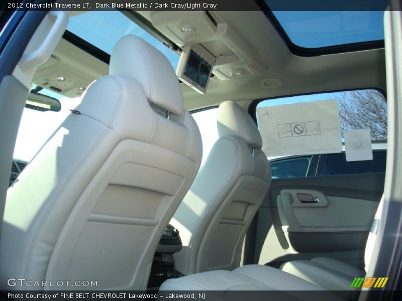 Dark Blue Metallic / Dark Gray/Light Gray 2012 Chevrolet Traverse LT