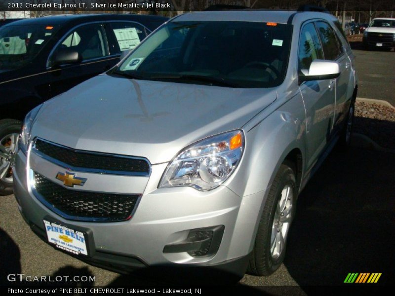 Silver Ice Metallic / Jet Black 2012 Chevrolet Equinox LT