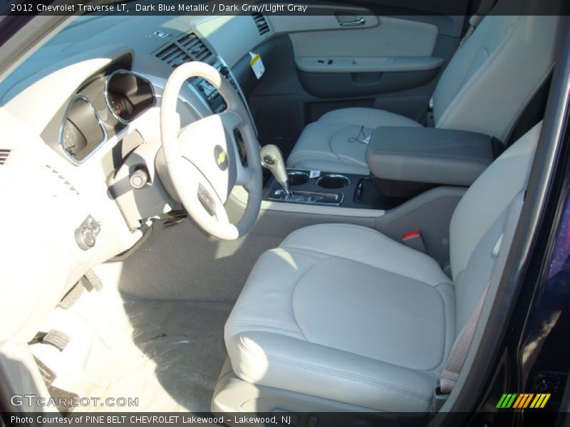 Dark Blue Metallic / Dark Gray/Light Gray 2012 Chevrolet Traverse LT