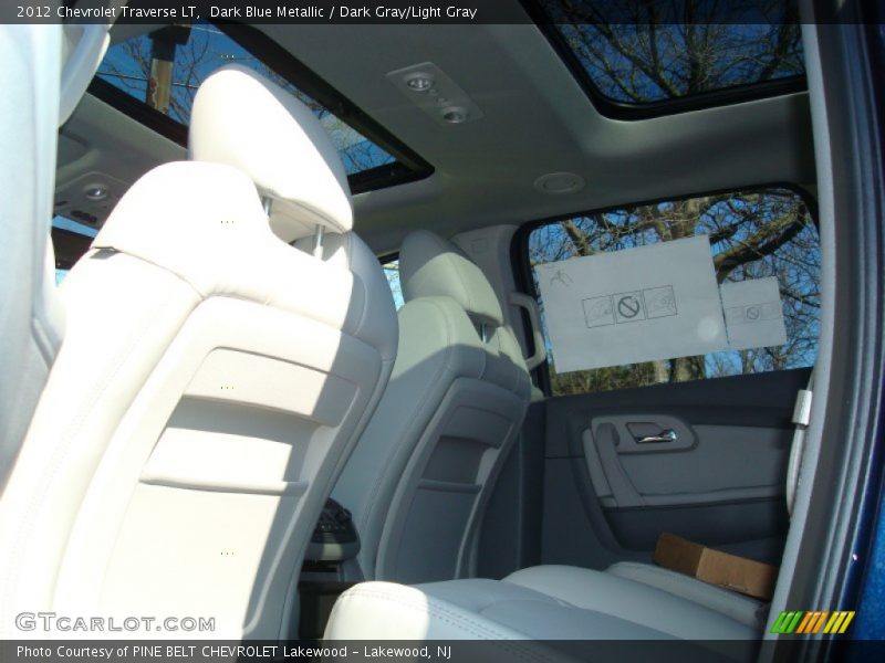 Dark Blue Metallic / Dark Gray/Light Gray 2012 Chevrolet Traverse LT