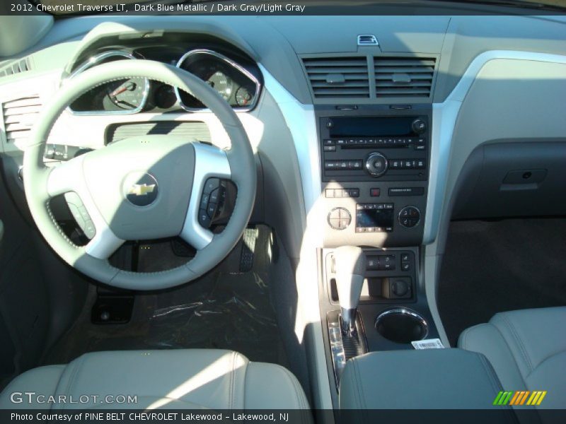 Dark Blue Metallic / Dark Gray/Light Gray 2012 Chevrolet Traverse LT