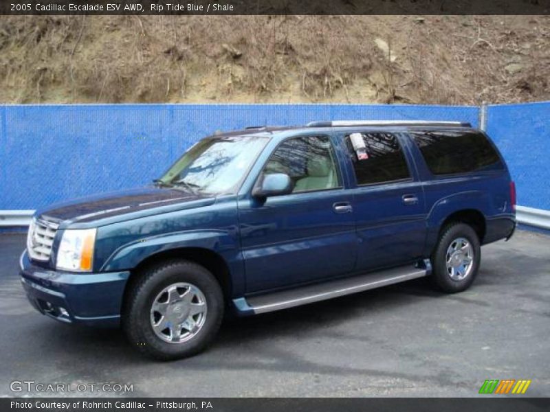 Rip Tide Blue / Shale 2005 Cadillac Escalade ESV AWD