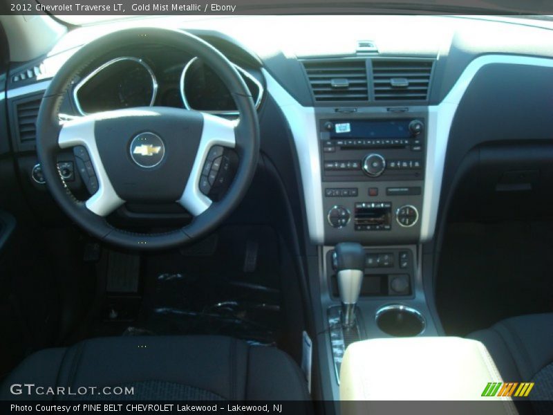 Gold Mist Metallic / Ebony 2012 Chevrolet Traverse LT