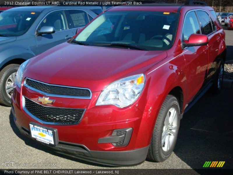 Cardinal Red Metallic / Light Titanium/Jet Black 2012 Chevrolet Equinox LT AWD