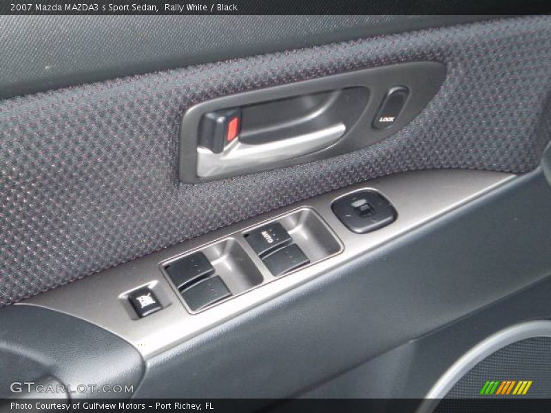 Rally White / Black 2007 Mazda MAZDA3 s Sport Sedan