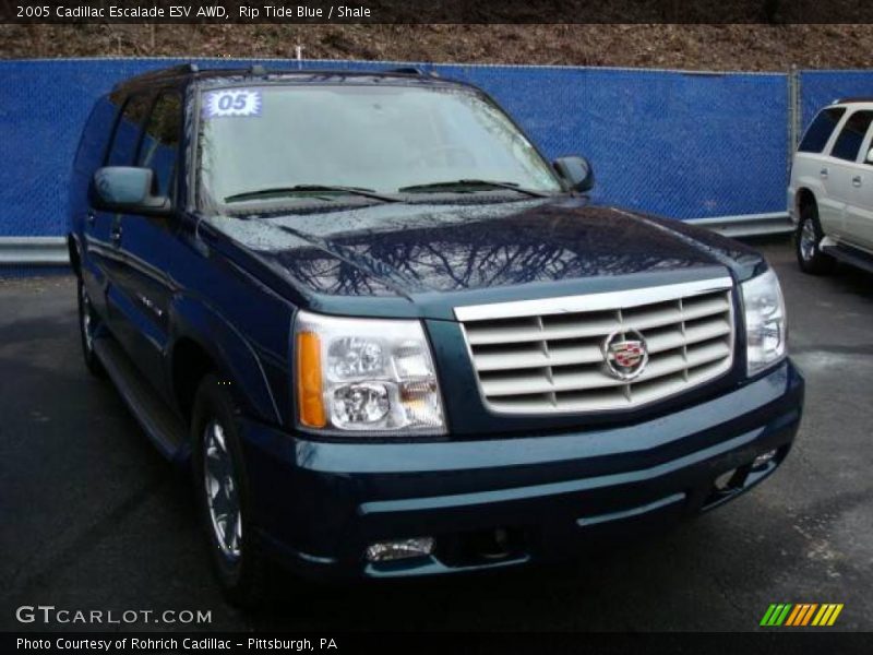 Rip Tide Blue / Shale 2005 Cadillac Escalade ESV AWD