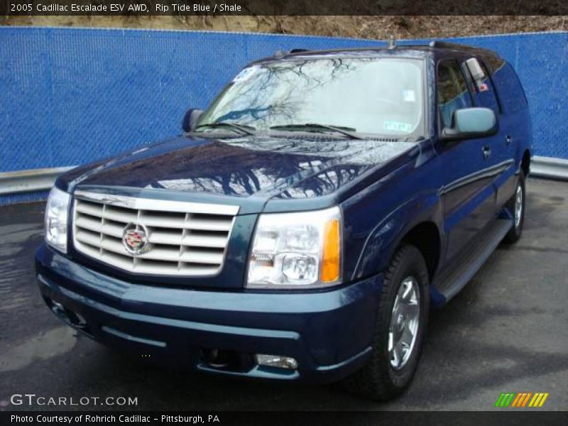 Rip Tide Blue / Shale 2005 Cadillac Escalade ESV AWD