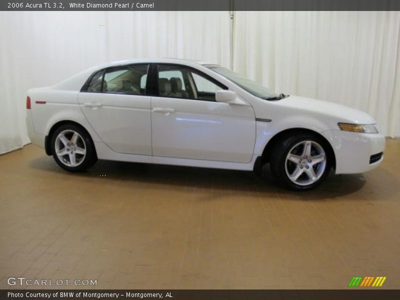 White Diamond Pearl / Camel 2006 Acura TL 3.2
