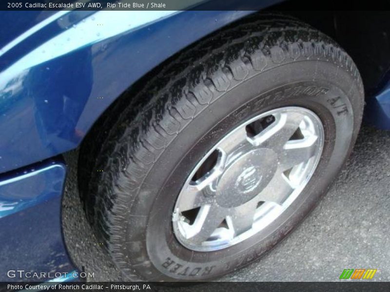 Rip Tide Blue / Shale 2005 Cadillac Escalade ESV AWD