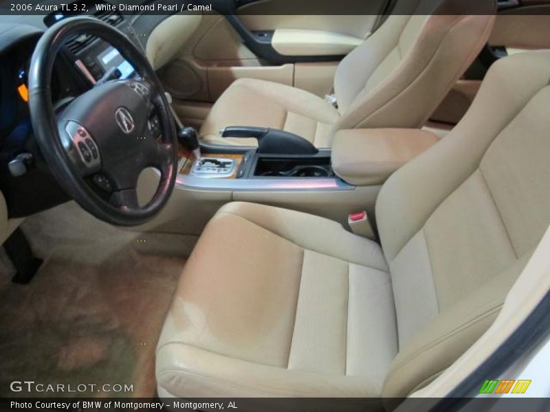 White Diamond Pearl / Camel 2006 Acura TL 3.2