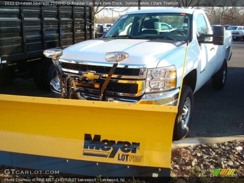 Summit White / Dark Titanium 2012 Chevrolet Silverado 2500HD LS Regular Cab 4x4 Plow Truck