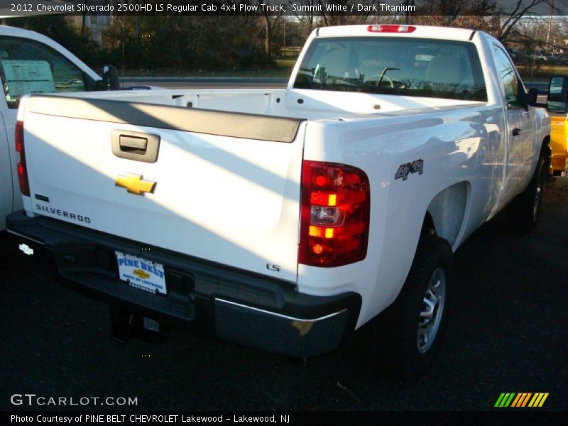 Summit White / Dark Titanium 2012 Chevrolet Silverado 2500HD LS Regular Cab 4x4 Plow Truck