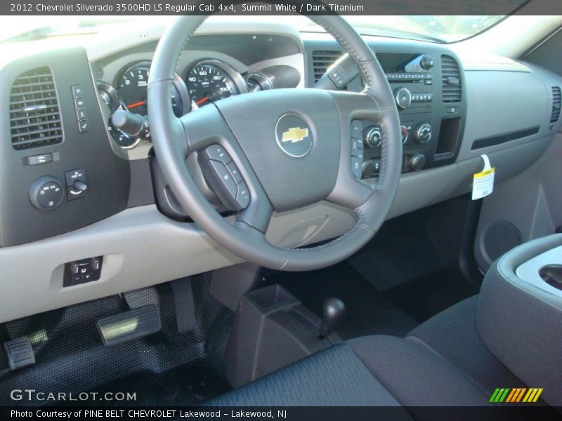 Summit White / Dark Titanium 2012 Chevrolet Silverado 3500HD LS Regular Cab 4x4