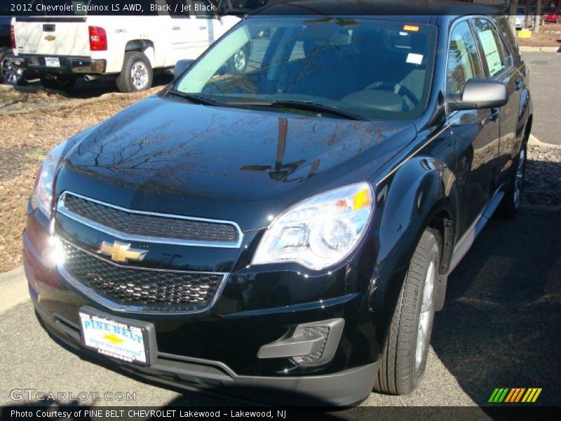Black / Jet Black 2012 Chevrolet Equinox LS AWD