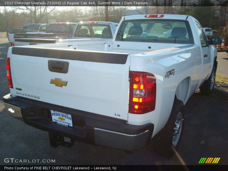 Summit White / Dark Titanium 2012 Chevrolet Silverado 2500HD LS Regular Cab 4x4