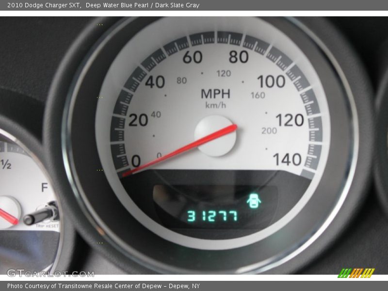 Deep Water Blue Pearl / Dark Slate Gray 2010 Dodge Charger SXT