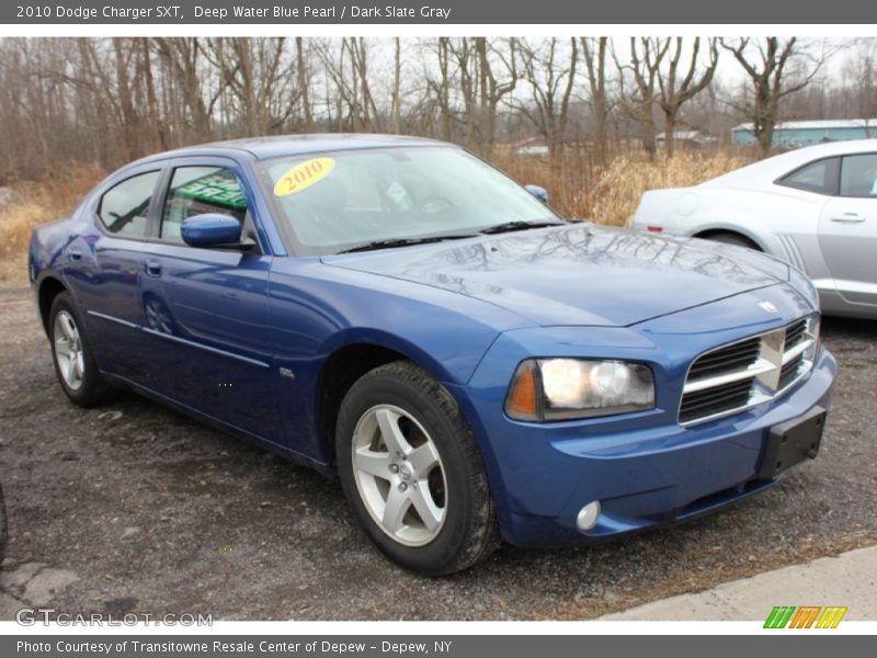 Deep Water Blue Pearl / Dark Slate Gray 2010 Dodge Charger SXT