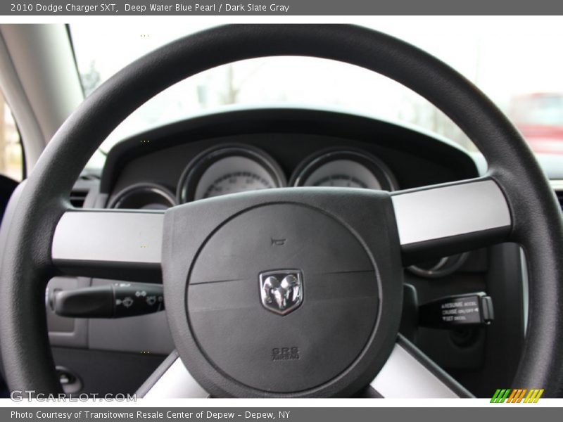 Deep Water Blue Pearl / Dark Slate Gray 2010 Dodge Charger SXT