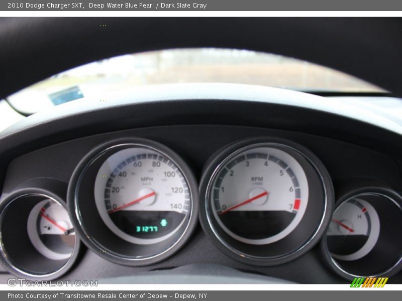Deep Water Blue Pearl / Dark Slate Gray 2010 Dodge Charger SXT