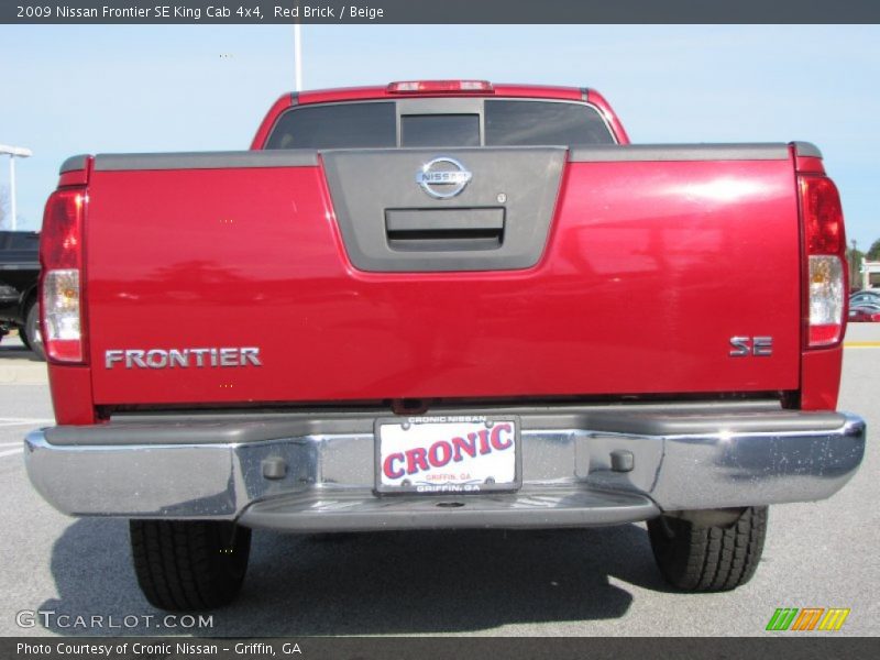 Red Brick / Beige 2009 Nissan Frontier SE King Cab 4x4