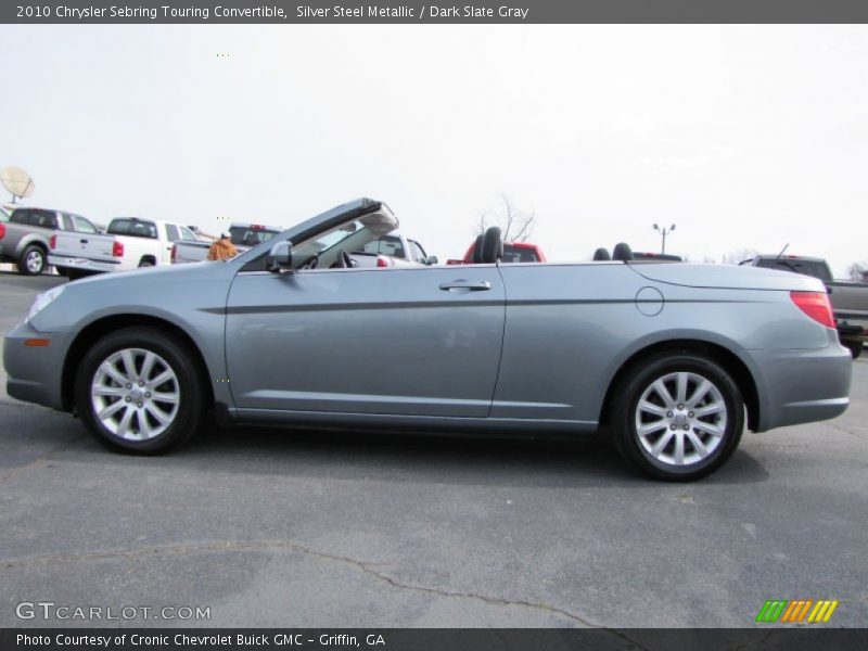 Silver Steel Metallic / Dark Slate Gray 2010 Chrysler Sebring Touring Convertible