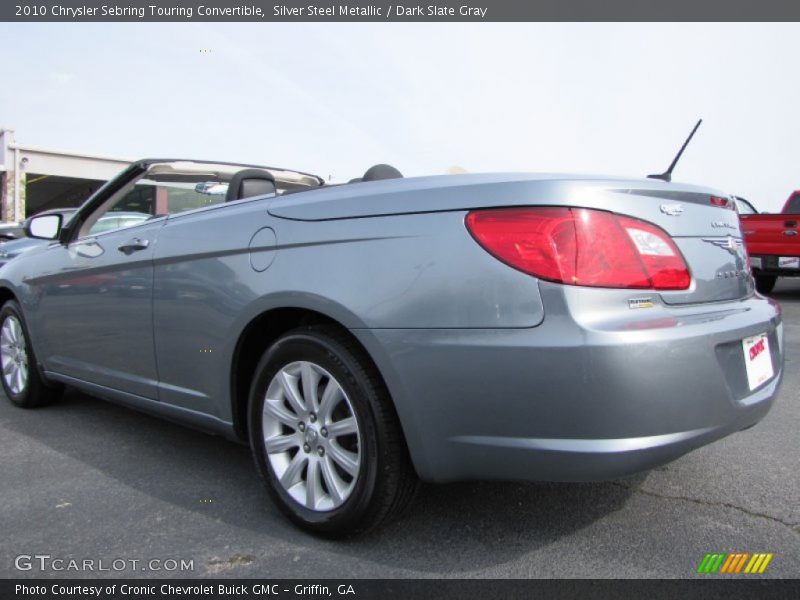 Silver Steel Metallic / Dark Slate Gray 2010 Chrysler Sebring Touring Convertible