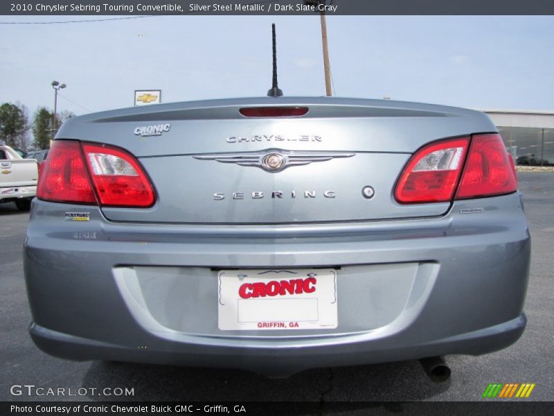 Silver Steel Metallic / Dark Slate Gray 2010 Chrysler Sebring Touring Convertible
