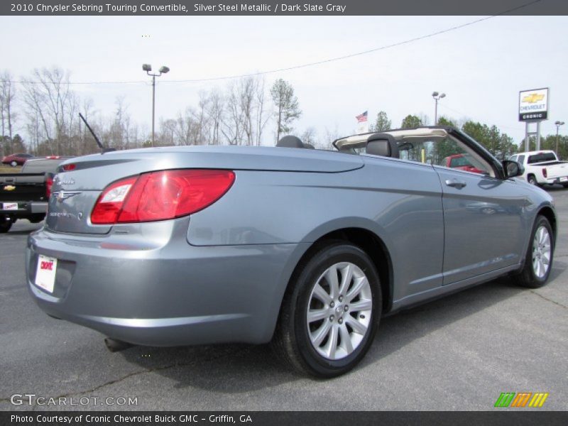 Silver Steel Metallic / Dark Slate Gray 2010 Chrysler Sebring Touring Convertible