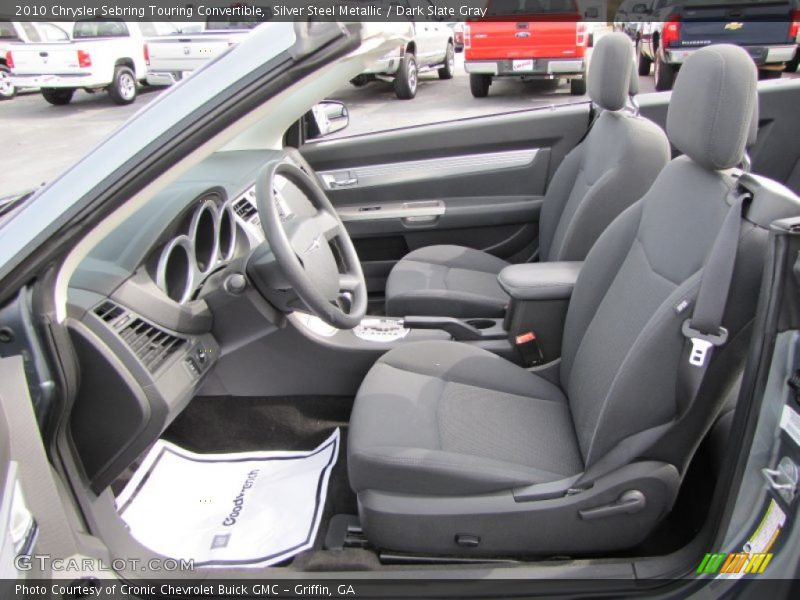 Silver Steel Metallic / Dark Slate Gray 2010 Chrysler Sebring Touring Convertible