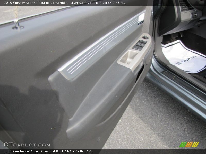 Silver Steel Metallic / Dark Slate Gray 2010 Chrysler Sebring Touring Convertible