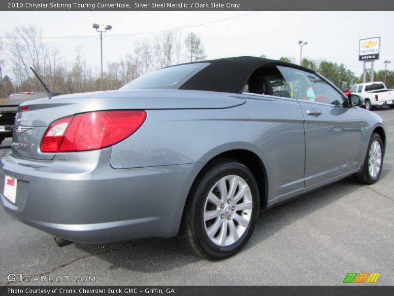 Silver Steel Metallic / Dark Slate Gray 2010 Chrysler Sebring Touring Convertible