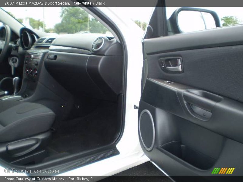 Rally White / Black 2007 Mazda MAZDA3 s Sport Sedan
