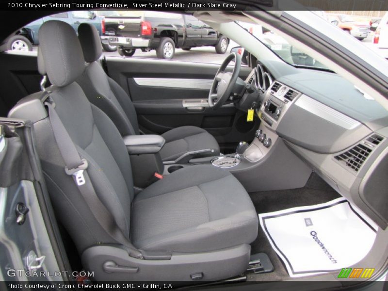 Silver Steel Metallic / Dark Slate Gray 2010 Chrysler Sebring Touring Convertible