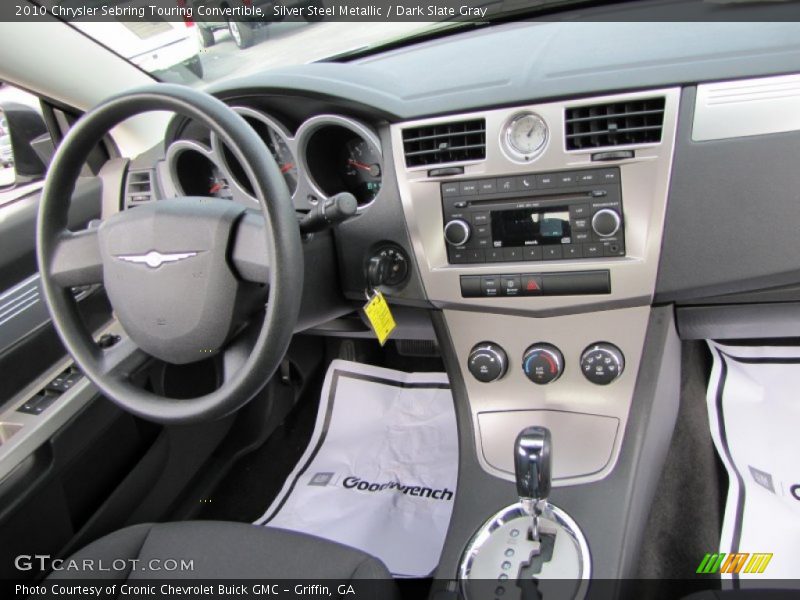 Silver Steel Metallic / Dark Slate Gray 2010 Chrysler Sebring Touring Convertible