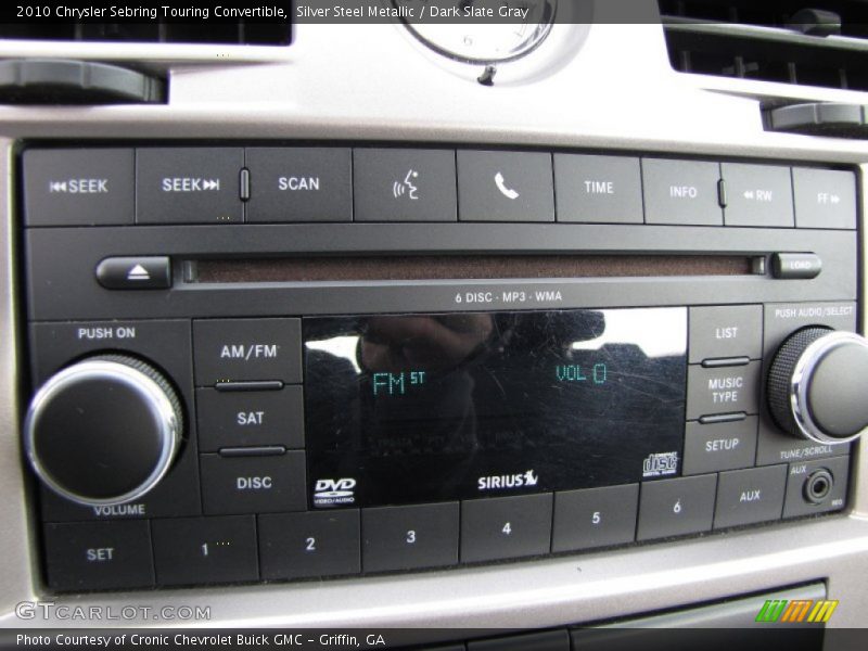 Audio System of 2010 Sebring Touring Convertible