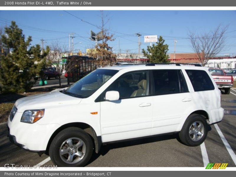Taffeta White / Olive 2008 Honda Pilot EX-L 4WD