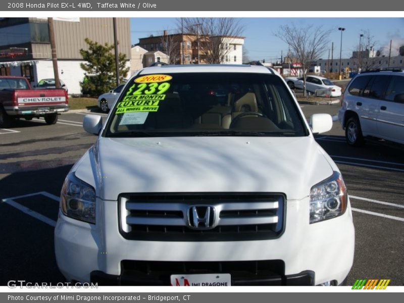 Taffeta White / Olive 2008 Honda Pilot EX-L 4WD