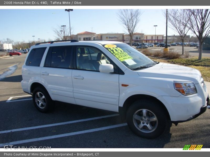 Taffeta White / Olive 2008 Honda Pilot EX-L 4WD