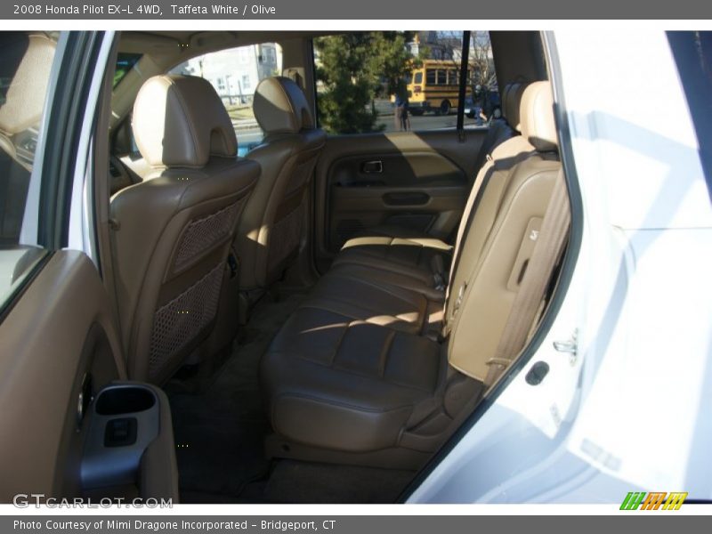 Taffeta White / Olive 2008 Honda Pilot EX-L 4WD