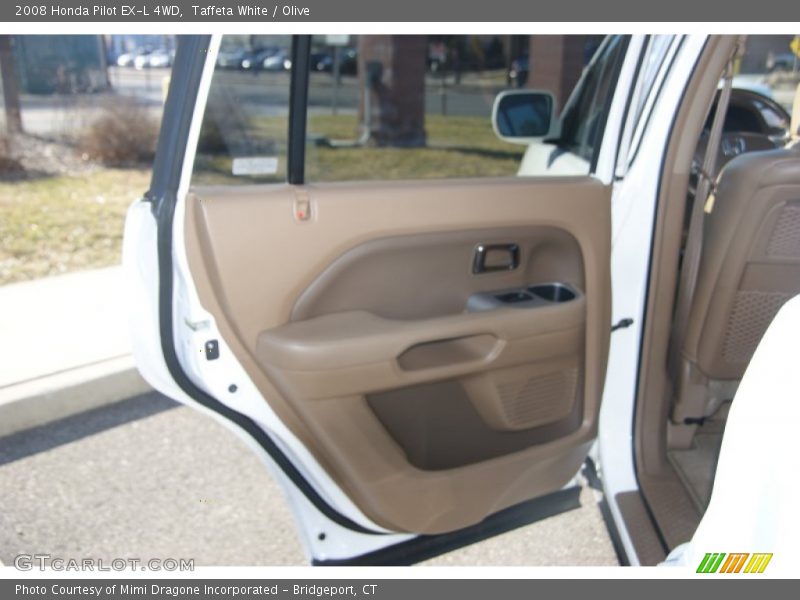 Taffeta White / Olive 2008 Honda Pilot EX-L 4WD