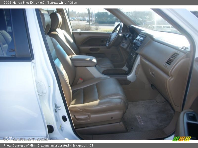 Taffeta White / Olive 2008 Honda Pilot EX-L 4WD