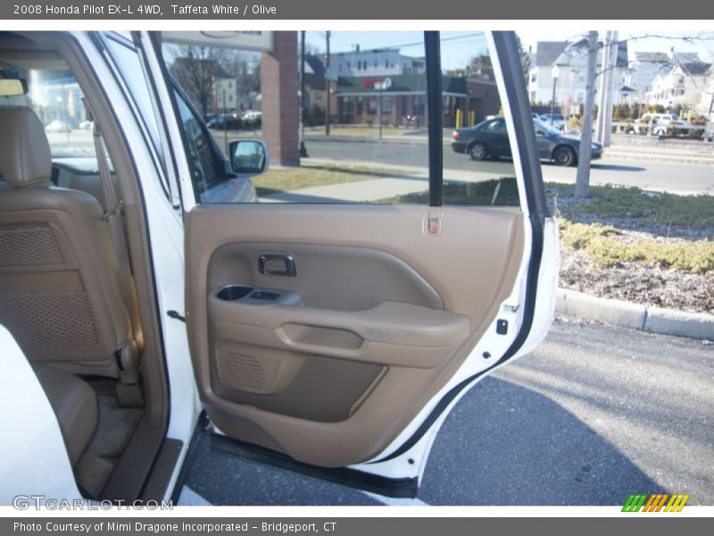 Taffeta White / Olive 2008 Honda Pilot EX-L 4WD