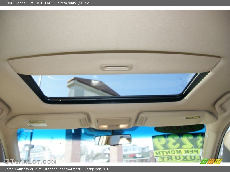 Taffeta White / Olive 2008 Honda Pilot EX-L 4WD